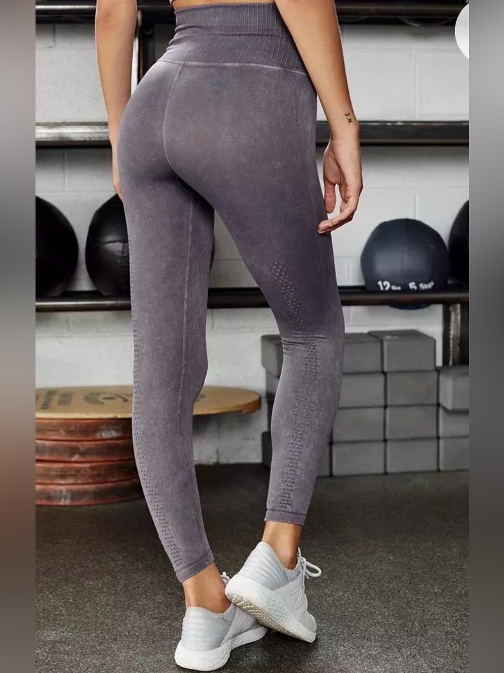 Free People Movement x The Class Good Karma Leggings XS/S Washed Black Seamless